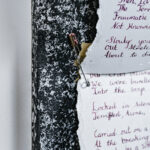 If Mammy Were Here Now | Black ink, fabriano paper, nappy pins | (L) 40.5cm (B) 45cm (D) 6cm